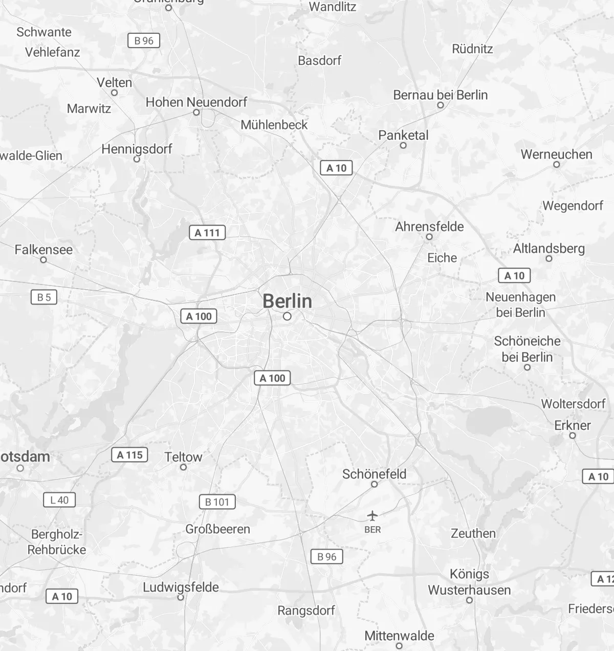 Karte mit Apothekenstandorten in Berlin